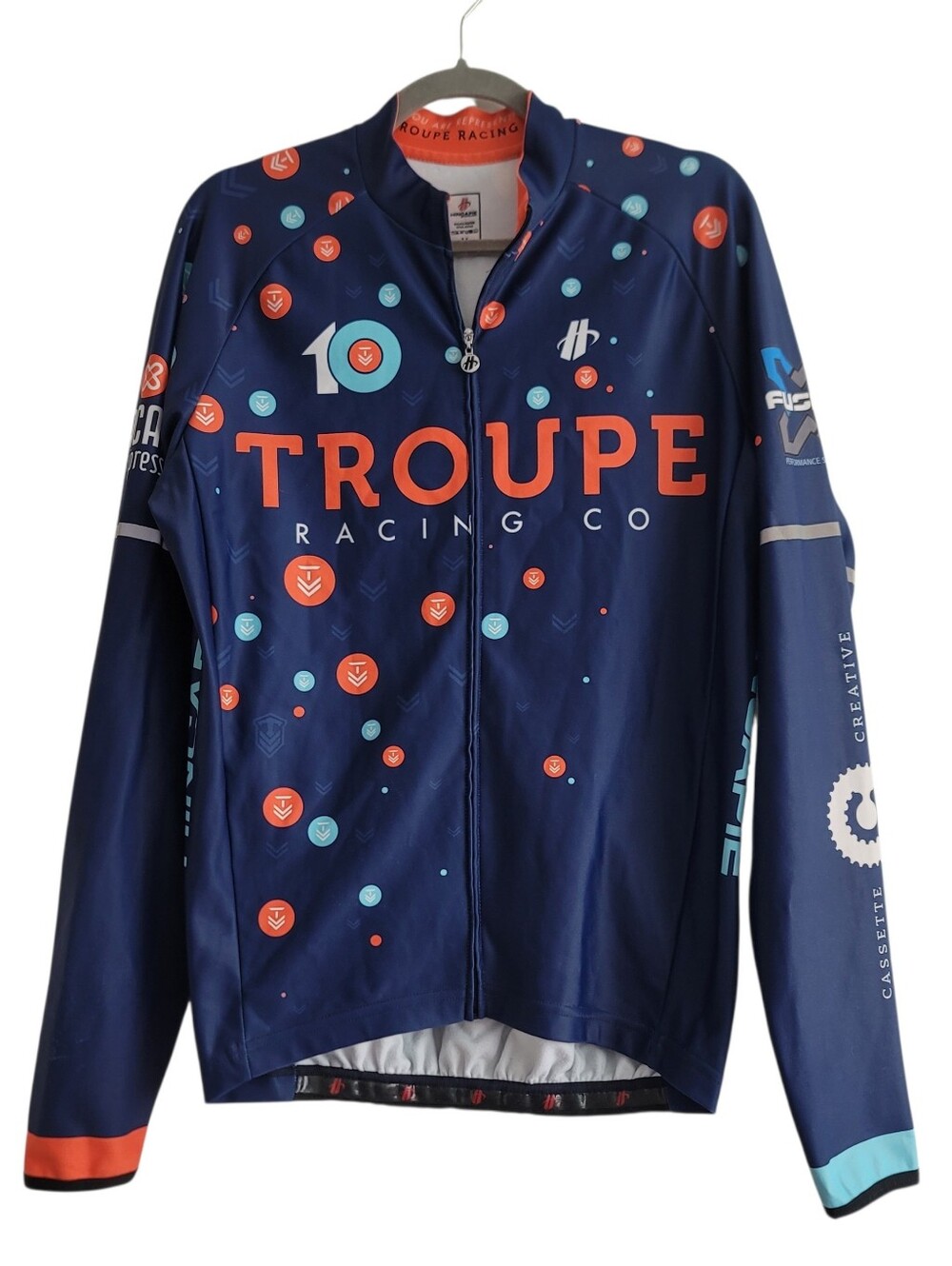 HINCAPIE Sportswear Cycling Jersey Athletic Biking Shirt 3 Pockets Troupe Medium